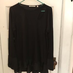 Cyrus cutout jersey pleated hem&sleeves